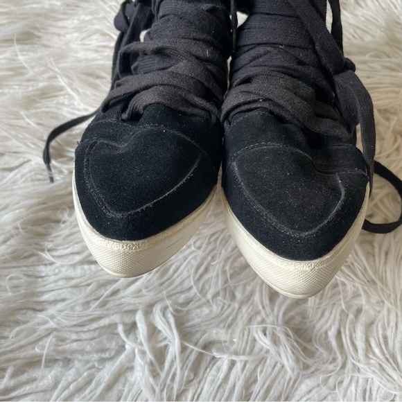 Jeffrey Campbell Enora Suede Leather Pointed Toe High Top Lace Up Sneaker Size 6 - Picture 7 of 12